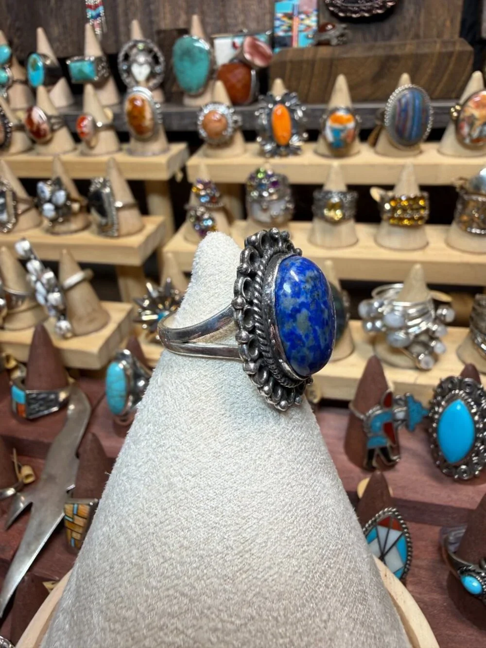 Sterling silver Lapis ring